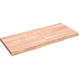  Zidna polica svjetlosmeđa 140x60x(2-6) cm obrađena hrastovina | shoptok.hr