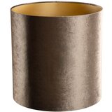 QAZQA Velours lampenkap bruin met gouden binnenkant 40/40/40 Cene