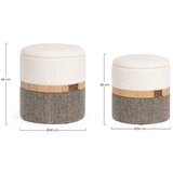 BIZZOTTO Sivi/krem tabure Talya – | shoptok.hr