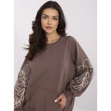 RELEVANCE Sweatshirt-RV-BL-9972.10X-dark brown | Shoptok.si