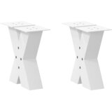  Noge za klub stolić u obliku slova X, 2 kom, bijele, 40 x (30-31) cm, čelik | shoptok.hr