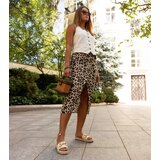 Gemre Beige flip-flops with a gold buckle Feorie | Shoptok.si