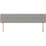  Uzglavlja svjetlosiva 200x7x78/88 cm od tkanine | shoptok.hr
