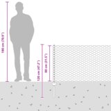 vidaXL Stupovi za ograde 11 kom U-kanal zelena 80 cm od čelika | shoptok.hr