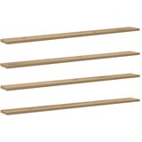 vidaXL Polica za knjige 4 pcs Rjava 100 x 10 x 1,5 cm Konstruiran les, (5000201110) Cene