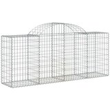  Lučne gabionske košare 11 kom 200x50x80/100cm pocinčano željezo | shoptok.hr