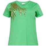 Only Carmakoma Majica 'KITA' zlato-rumena / limeta | Shoptok.si