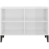 TV ormarić s metalnim nogama sjajni bijeli 69,5 x 30 x 50 cm | shoptok.hr