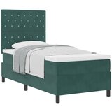 vidaXL Box Spring Krevet s Madracem Tamnozelena 100x200 cm Baršun Cijene