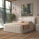 Premium Living Postelja Boxspring Lina, Krem Barva, 180x200 | Shoptok.si