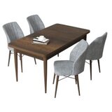 Hanah home set trpezarijski sto i 4 stolice arp baroque grey | ePonuda.com