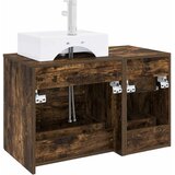  Set namještaja za kupaonicu 2 kom. Dimljeni hrast Smeđa 49,5 x 41 x 79,5 cm | Shoptok.si