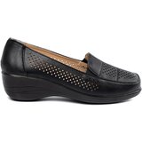 Shelvt Black openwork women's shoes Cene