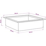  Prsten za vatru Rđa 90 x 90 x 25 cm Otporni čelik | shoptok.hr