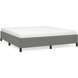 The Living Store Posteljni okvir brez vzmetnice temno siv 160x200 cm blago - Posteljni Okvir, (21524319) | Shoptok.si