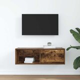 TV ormarić boja dimljenog hrasta 80x31x25,5cm konstruirano drvo | shoptok.hr