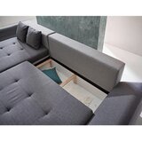 CARRYHOME sedežna garnitura, tkanina svetlo siva, temno siva | Shoptok.si