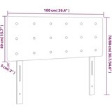  Uzglavlje bijelo 100x5x78/88 cm od umjetne kože | shoptok.hr