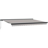 vidaXL Retraktilna tenda Svetlo siva 4 ×3 m Platno - - Svetlo siva - 52 - 4 ×3 m - 2025- | Shoptok.si