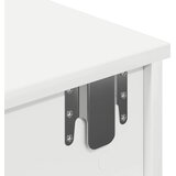  Zidna polica s ladicama bijela 100x37,5x19 cm izrađeno drvo | shoptok.hr