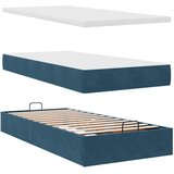 Okvir kreveta s madraca tamnoplavi 100x200cm baršunasti | shoptok.hr