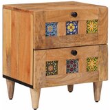 vidaXL Noćni ormar Prirodna 40 x 33 5 x 46 cm Čvrsto drvo manga - Prirodna 1 Cijene