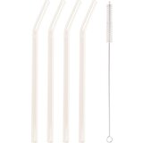 Eulenschnitt Ukrivljene steklene slamice - srce, 4 kosi - 1 set | Shoptok.si