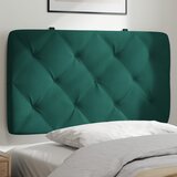 vidaXL Jastuk za uzglavlje tamnozeleni 90 cm baršunasti | shoptok.hr
