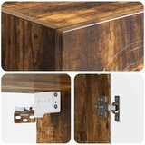  Ormar za montažu na zid Dimljeni hrast 33 x 34,5 x 90 cm | Shoptok.si