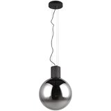 CINQUE Črna LED viseča svetilka s steklenim senčilom ø 50 cm Cipallone – | Shoptok.si