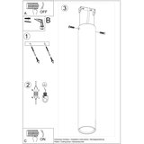  Sollux SL.0998 - Spot svetiljka LAGOS 1xGU10/10W/230V 40 cm bela | Eponuda.com