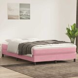 Box Spring krevet bez madraca ružičasti 140x210 cm samt | Eponuda.com