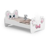 Kobi Furniture Enojna otroška postelja Pink cat 160x80 z vzmetnico, (20630387) | Shoptok.si