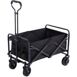 Lean Toys Zložljiv vrtni transportni voziček za plažo, črne barve, 120 l | Shoptok.si