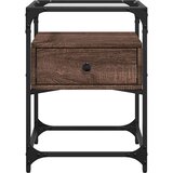 vidaXL Noćni ormarić smeđa boja hrasta 40x40x55 cm konstruirano drvo | shoptok.hr