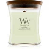 WoodWick Solar Haze dišeča sveča z lesenim stenjem 275 g