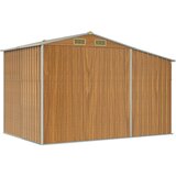  Vrtno spremište svjetlosmeđe 277x192,5x179 cm pocinčani čelik | shoptok.hr