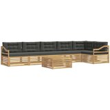  Set vanjskih sofa 7 kom. Bijela i antracit Poliester | shoptok.hr