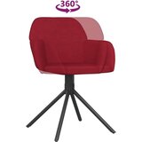  Vrtljivi jedilni stoli 2 kosa vinsko rdeč žamet, (20700720) | Shoptok.si