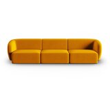Milo Casa Gorčično rumena žametna sedežna garnitura 266 cm Paolo – | Shoptok.si