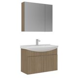 Hanah home Kupatilski ormarić sa umivaonikom i ogledalom (2 komada) Purus 80 342 | Eponuda.com