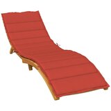 Jastuk za ležaljku prošarani crvena 200 x 60 x 4 cm od tkanine | shoptok.hr