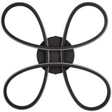 Tri O črna led stropna svetilka 40x40 cm fly – | Shoptok.si