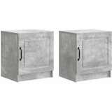  Noćni ormar 2 pcs Betonska siva 43 x 34,5 x 47 cm | shoptok.hr