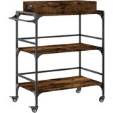 vidaXL Kuhinjska kolica boja hrasta 81 5x41x92 5 cm konstruirano drvo | shoptok.hr