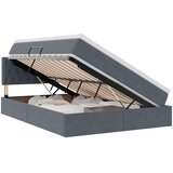  LED krevet za pohranu s madracem Tamnosiva 140 x 200 cm Baršun | shoptok.hr