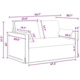SOFA Tamno siva 139 x 78 x 80 cm tkanina | shoptok.hr