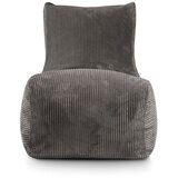 SLOWDOWN Črna vreča za sedenje iz rebrastega žameta Lounge – | Shoptok.si