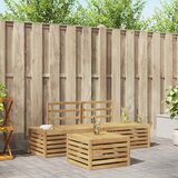  Set vanjskih sofa 4 Komad Bijela Čvrsto drvo akacije | shoptok.hr