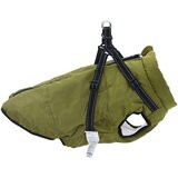 Kaput za pse s pojasom Maslinasto zelena 5XL Flis i Poliester | shoptok.hr